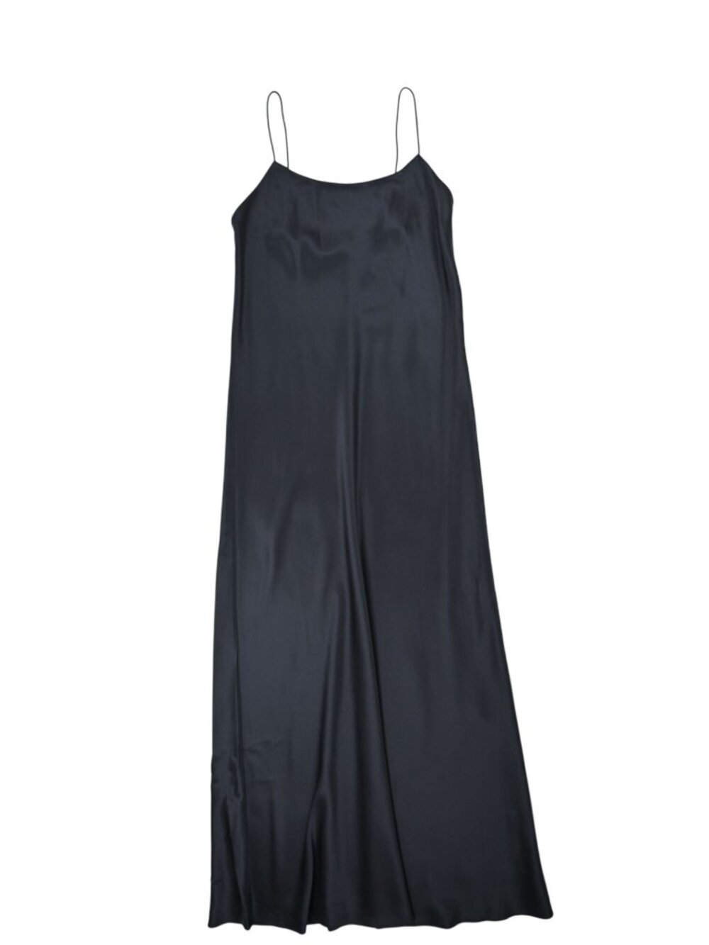Lilysilk U-Neck Minimalist Slip Dress 334439 in Midnight Blue